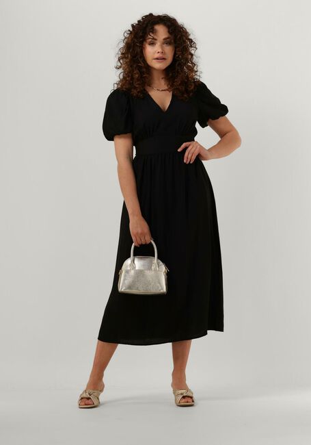 Schwarze Y.A.S. Midikleid YASCLEMA SS MIDI DRESS - large