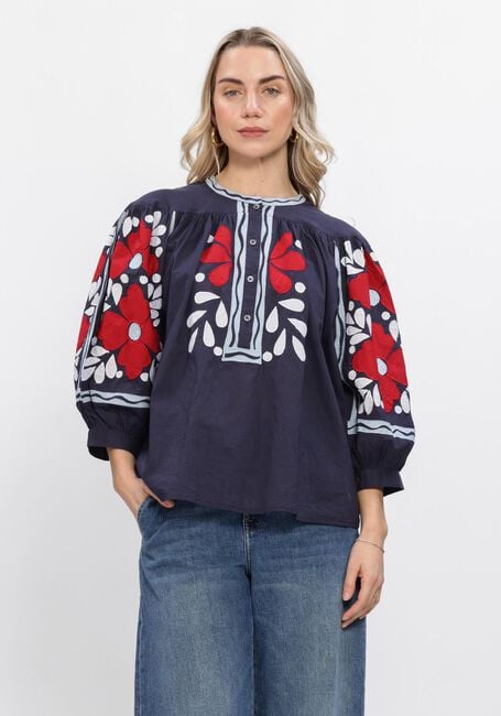 Dunkelblau ANTIK BATIK Blusen OXO BLOUSE - large