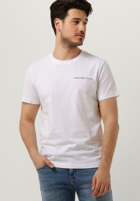Weiße CALVIN KLEIN T-shirt CHEST INSTITUTIONAL - large