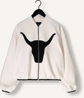 Weiße ALIX THE LABEL Jack LADIES WOVEN BULL BOMBER Weiße ALIX THE LABEL Jack LADIES WOVEN BULL BOMBER - medium