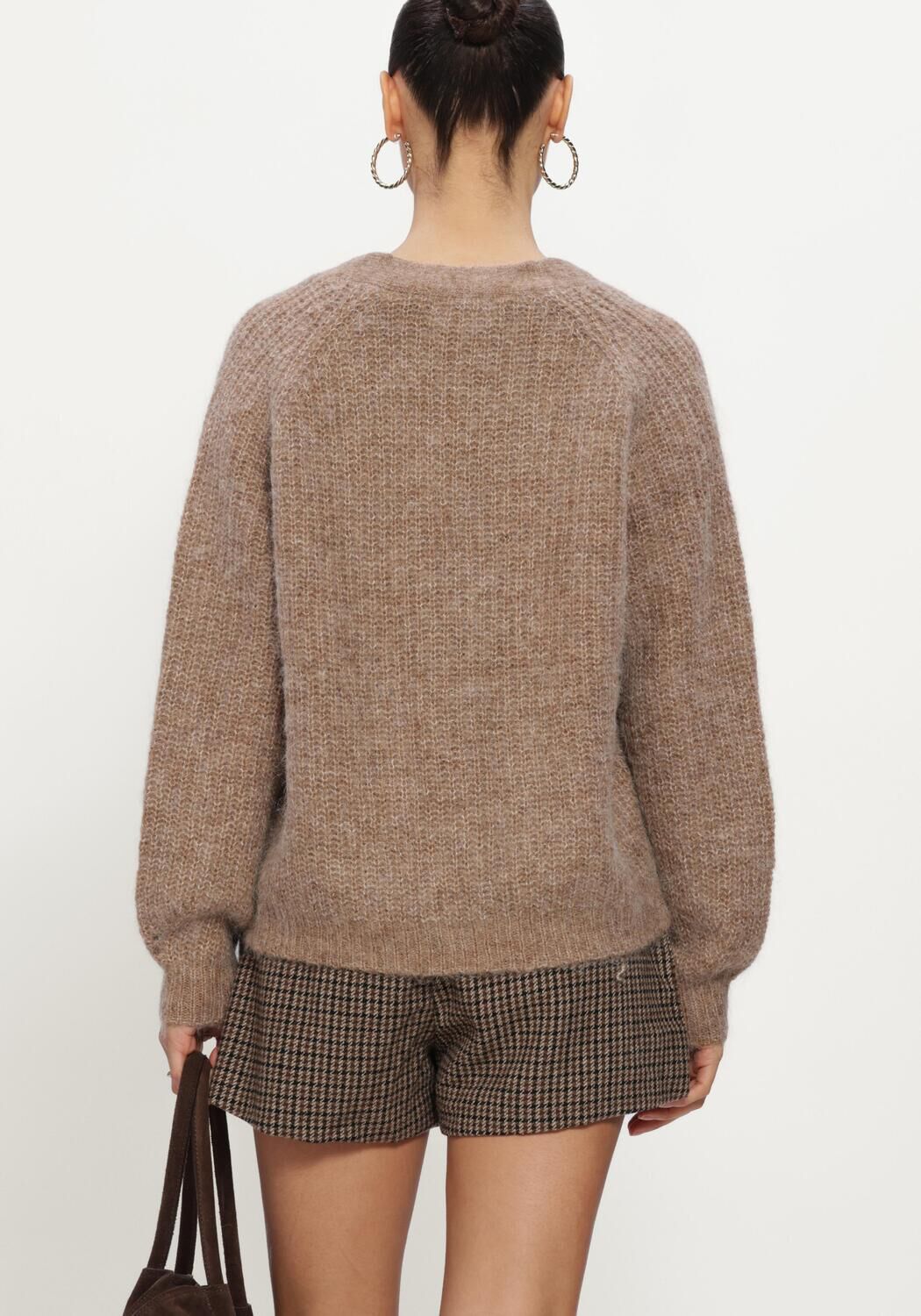Taupe GRACE & MILA Strickjacke CARDIGAN - large