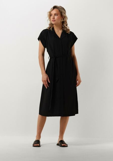 Schwarze MSCH COPENHAGEN Midikleid MSCHGINARA BENINA SS DRESS - large