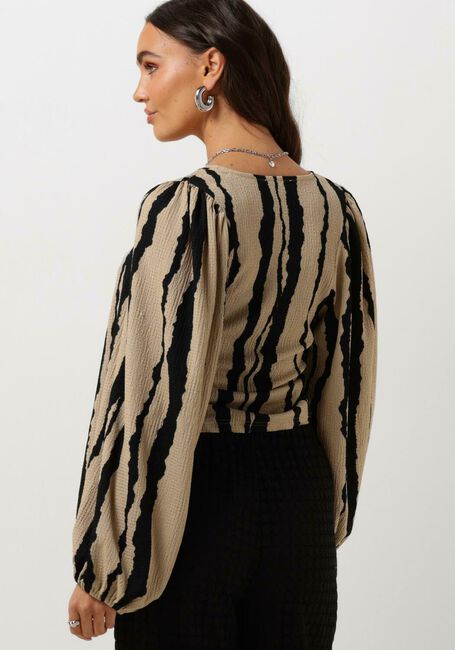 Beige MODSTRÖM Blusen HARLANDMD PRINT TOP - large