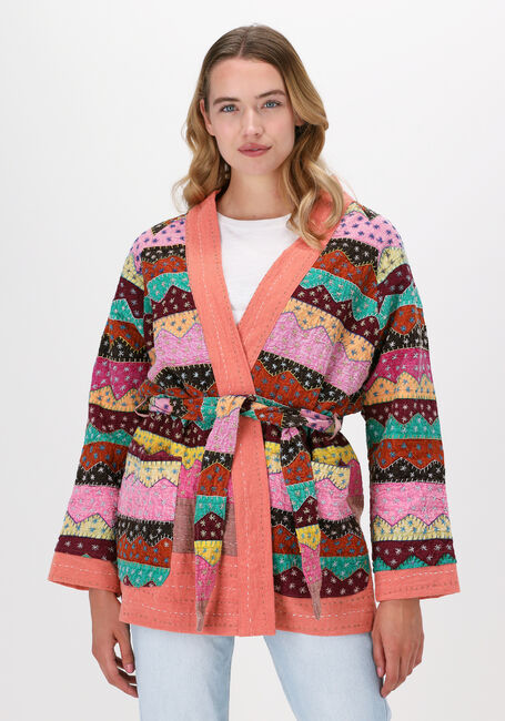 Mehrfarbige/Bunte SISSEL EDELBO Kimono MARRAKESH MULTI PATCH WORK JAC - large