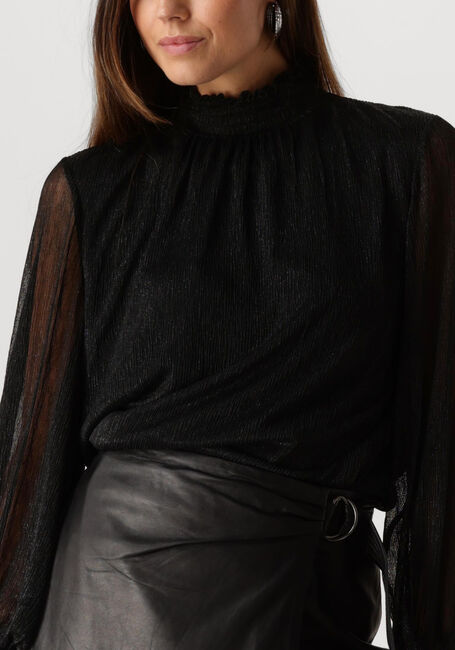 Schwarze MOS MOSH Blusen XIMENA GLAM LS BLOUSE - large