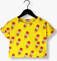 Gelbe CARLIJNQ T-shirt POPSICLE - FRILLED SHIRT - medium