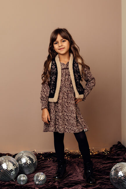 Aubergine LOOXS Minikleid 2233-7866 - large