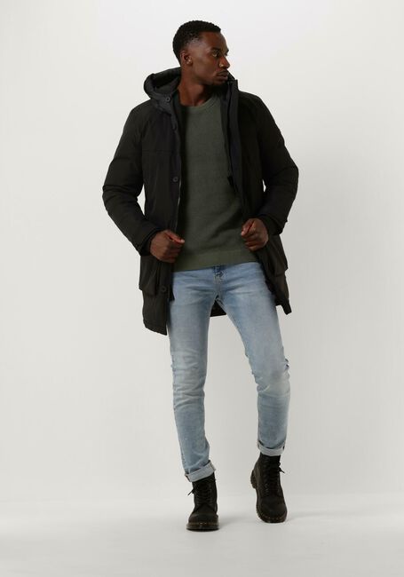 Schwarze CAST IRON Parkas PARKA JACKET HIGH TWILL RAMTURE - large