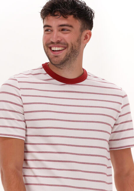 Rote SCOTCH & SODA T-shirt WAFFLE JERSEY BRETON T-SHIRT - large