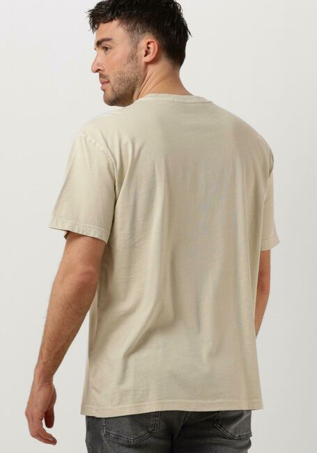 Beige CALVIN KLEIN T-shirt MONOLOGO MINERAL DYE TEE - large