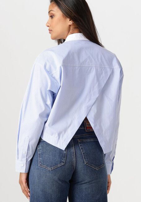 Blaue CO'COUTURE Blusen GIA CROP SHIRT - large