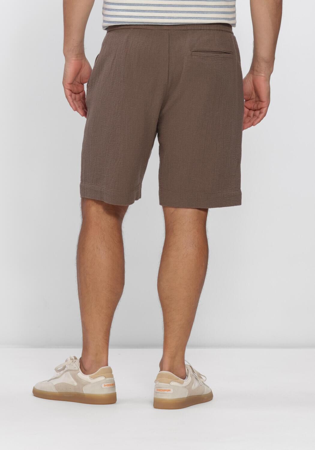 Braune SELECTED MEN Hosen SLHREGCAL SHORTS - large