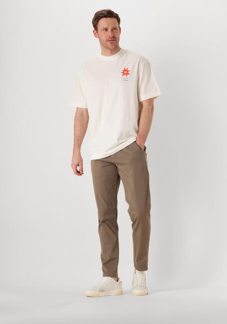 Beige SELECTED HOMME T-shirt SLHRELAXJAY LICENSE SS O-NECK TEE - large