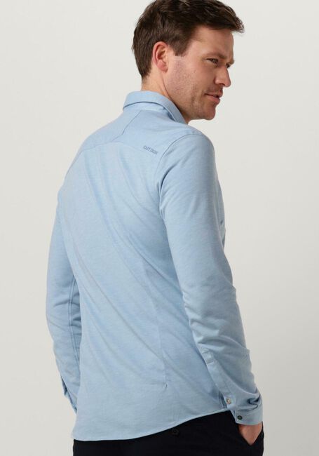 Hellblau CAST IRON Casual-Oberhemd LONG SLEEVE SHIRT CF JERSEY PIQUE TEC - large