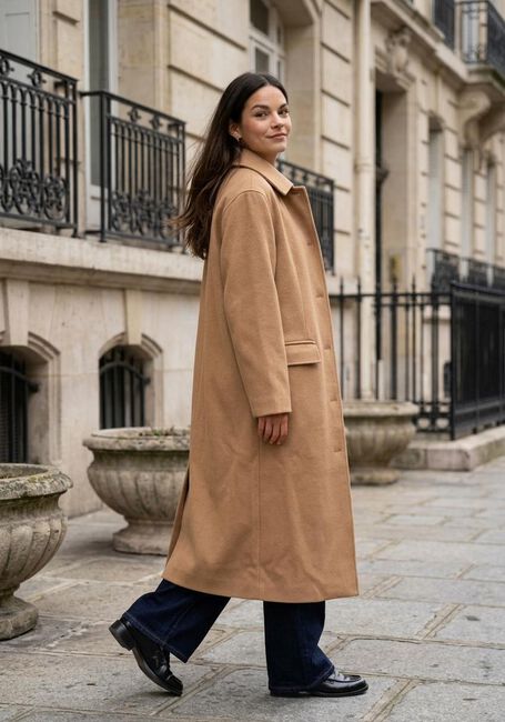 Camelfarbene MSCH COPENHAGEN M&auml;ntel MSCHPEYTON COAT - large