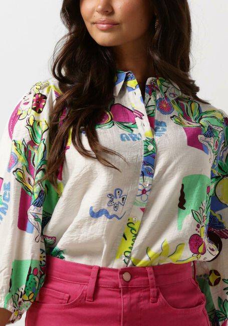 Weiße POM AMSTERDAM Blusen SICILIAN LOVE BLOUSE - large