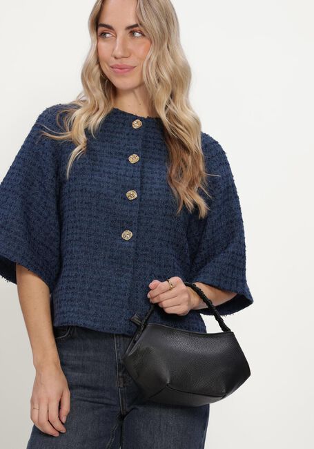 Dunkelblau NEO NOIR Jack ROSELLA BOUCLE MINI JACKET - large