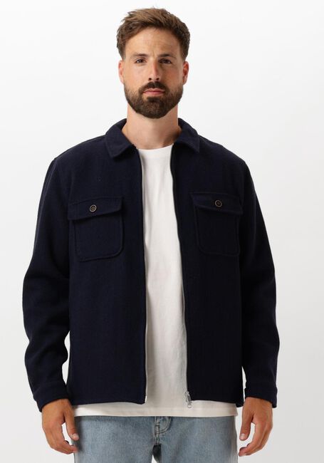 Blaue ANERKJENDT Overshirt AKHANKY HEAVY TWILL OVERSHIRT - large