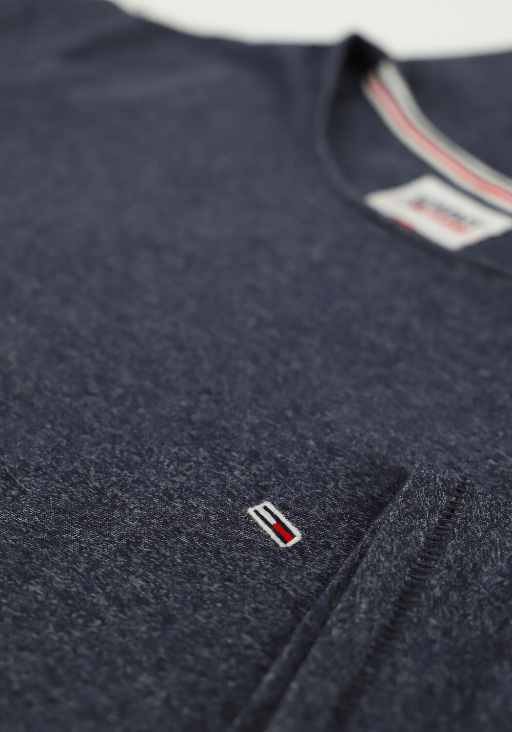 Hellblau TOMMY JEANS T-shirt TJM SLIM JASPE C NECK - large