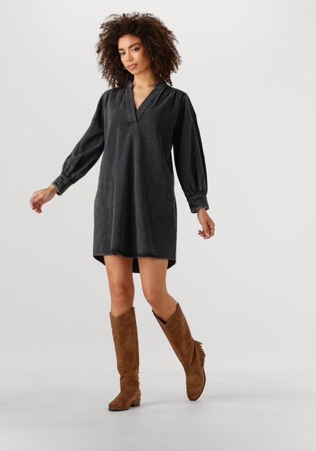 Schwarze BY-BAR Maxikleid JINA TWILL DRESS - large