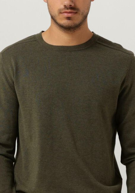 Grüne SELECTED HOMME Pullover SLHBERG CREW NECK B NOOS - large