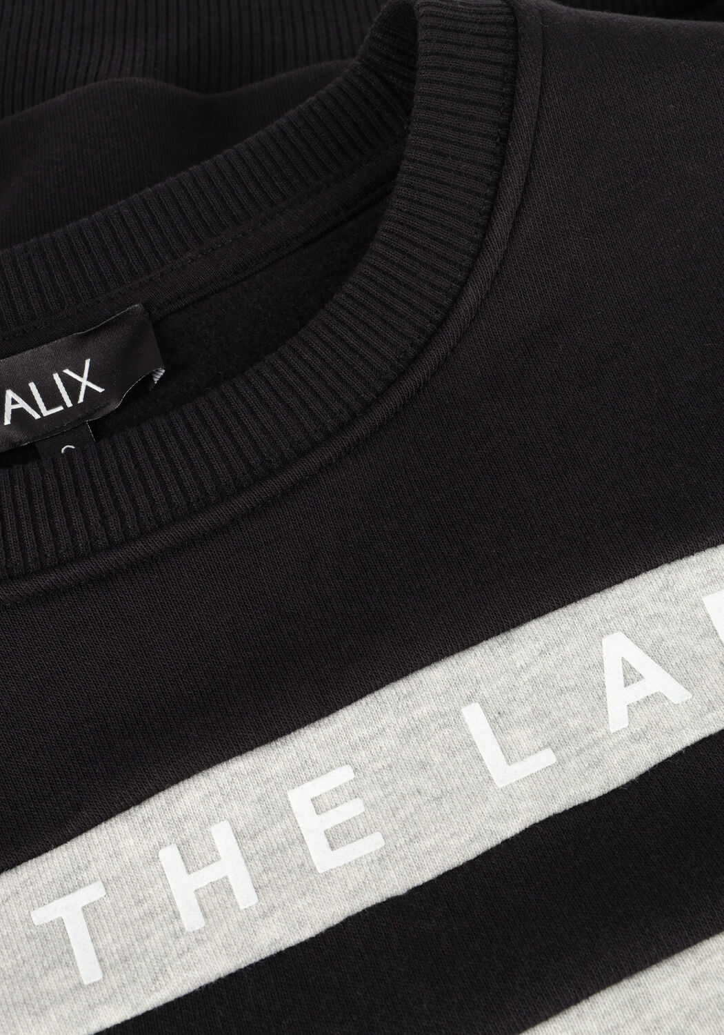 Schwarze ALIX THE LABEL Sweatshirt LADIES KNITTED CROPPED SWEATER - large