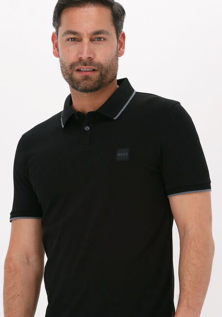 Schwarze BOSS ORANGE Polo-Shirt PASSERTIP - large