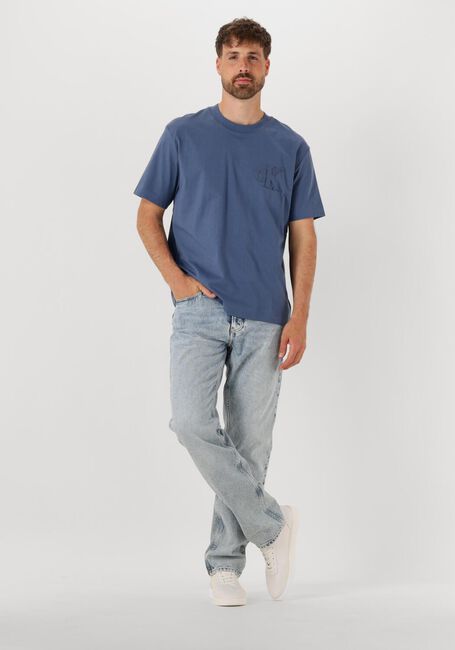 Blaue CALVIN KLEIN T-shirt CK APPLIQUE TEE - large