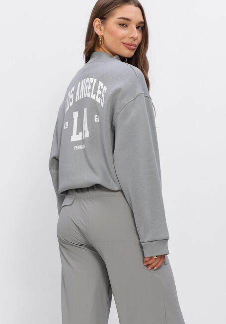 Graue PENN & INK Strickjacke CARDIGAN PRINT - large