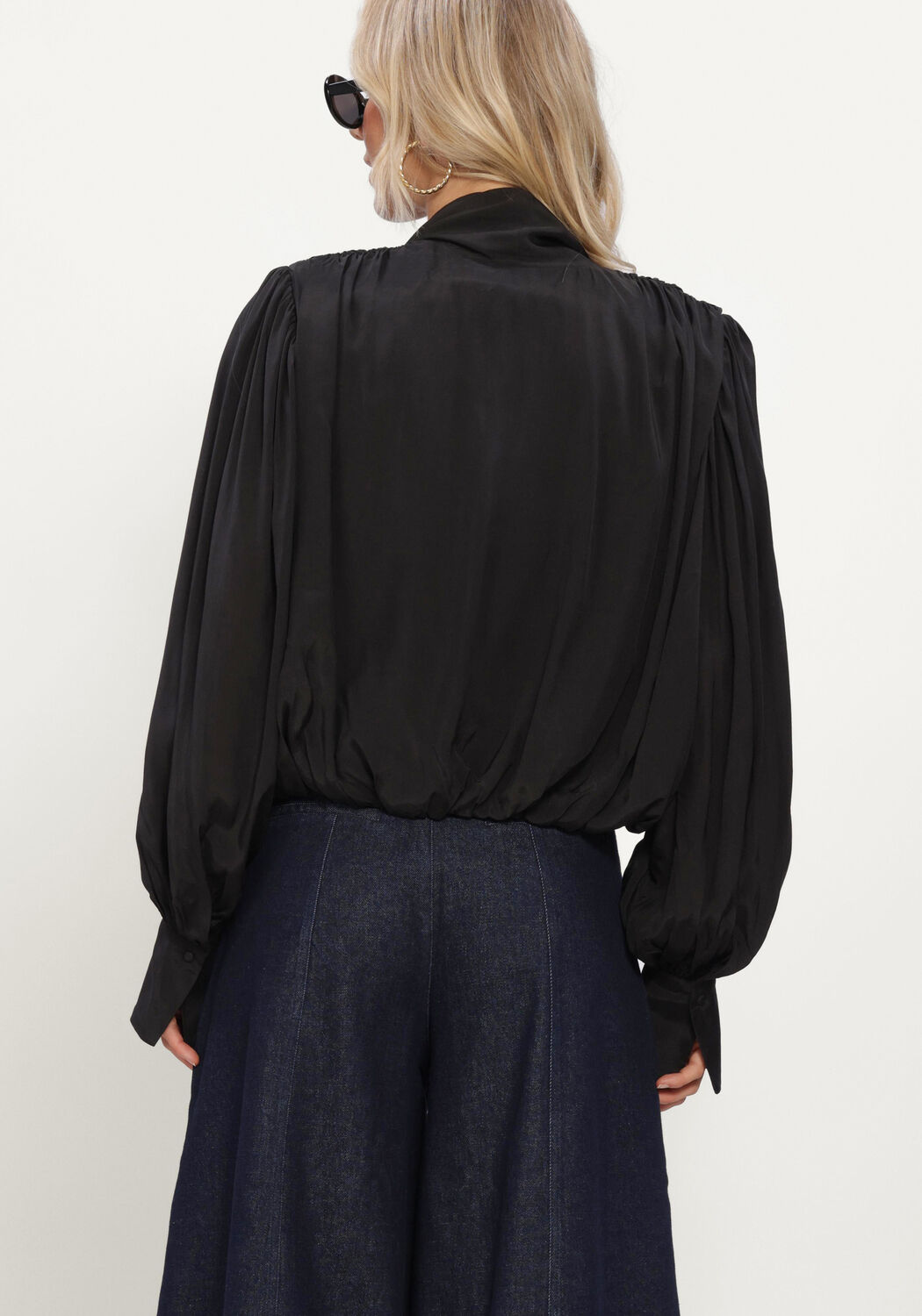Schwarze COPENHAGEN MUSE Blusen CMLAURA-BLOUSE - large