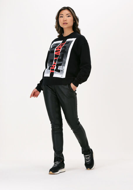 Schwarze ALIX THE LABEL Sweatshirt LADIES KNITTED ALIX PATCH SWEATER - large