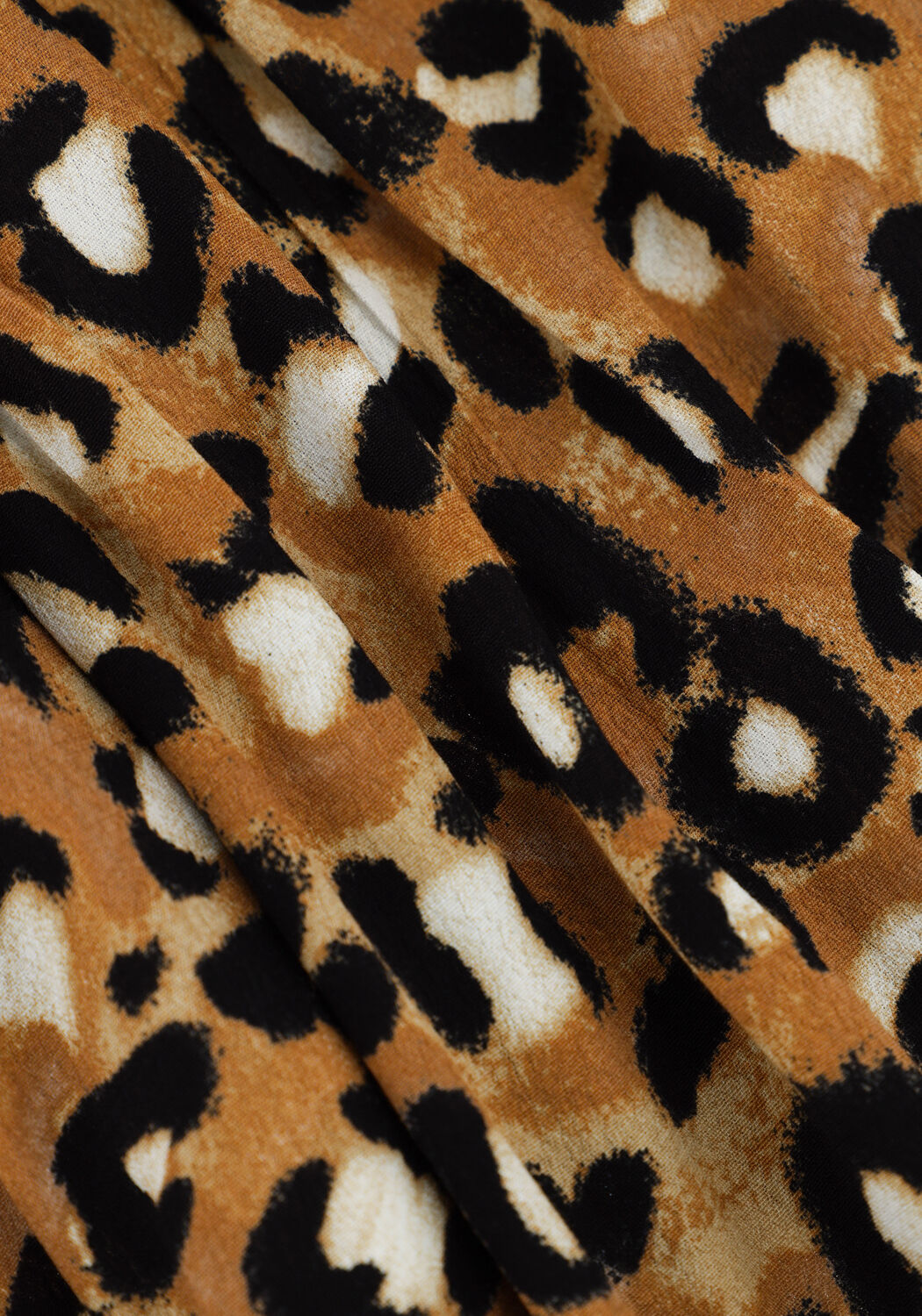 Braune COLOURFUL REBEL Maxikleid KERA LEOPARD MAXI SHIRT DRESS - large