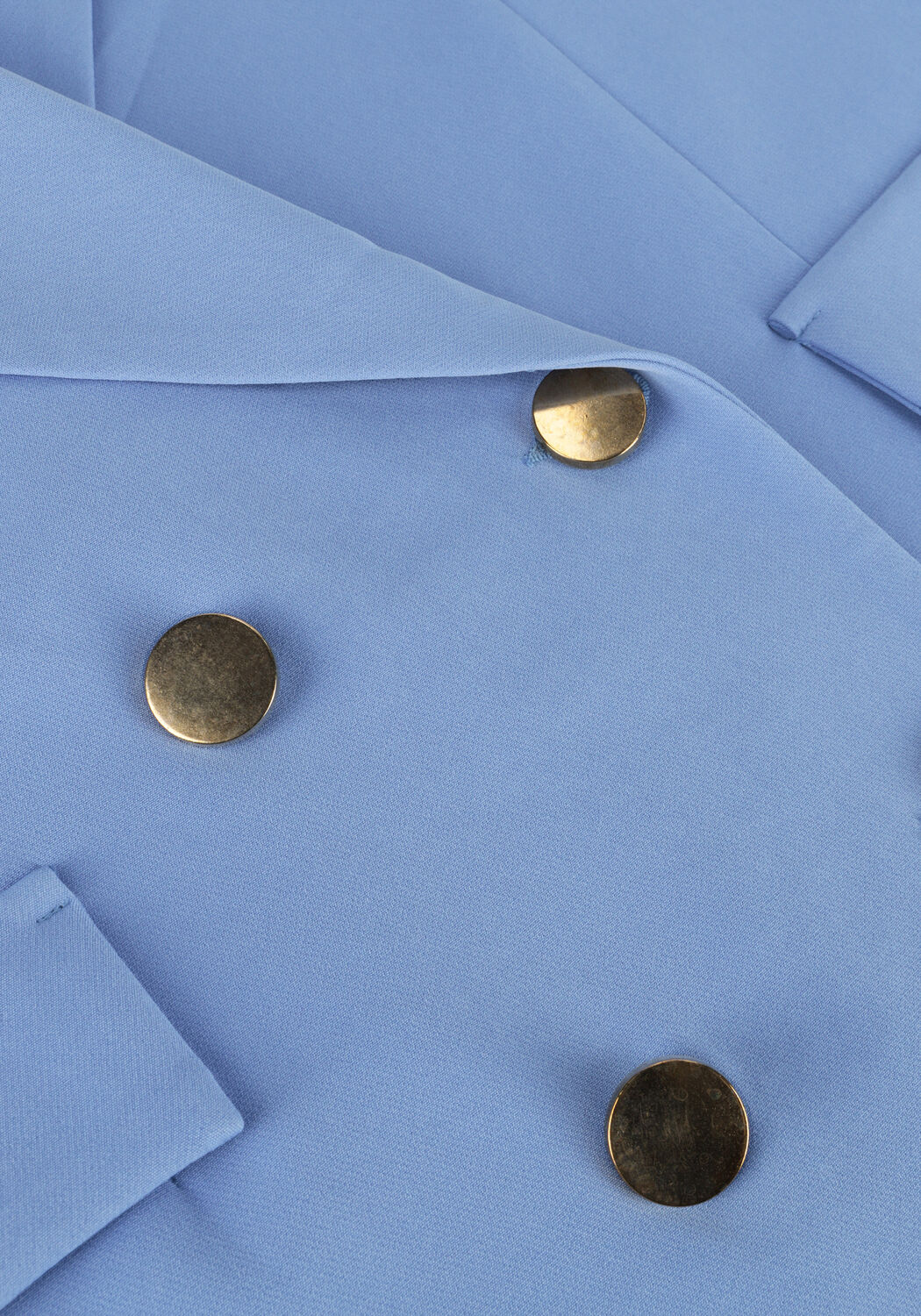 Blaue ACCESS Gilet DOUBLE-BREASTED WAISTCOAT WITH BELT - large