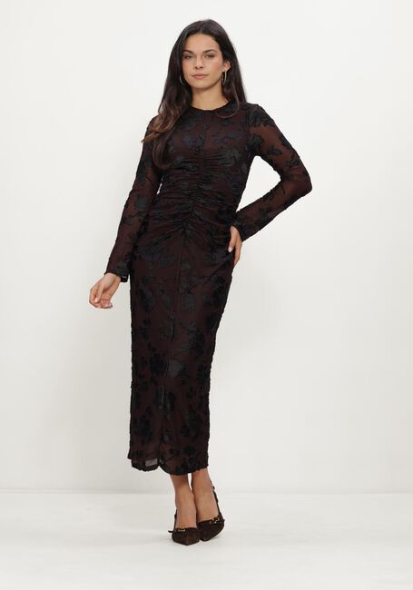 Braune Y.A.S. Maxikleid YASMARENA LS LONG DRESS S - large