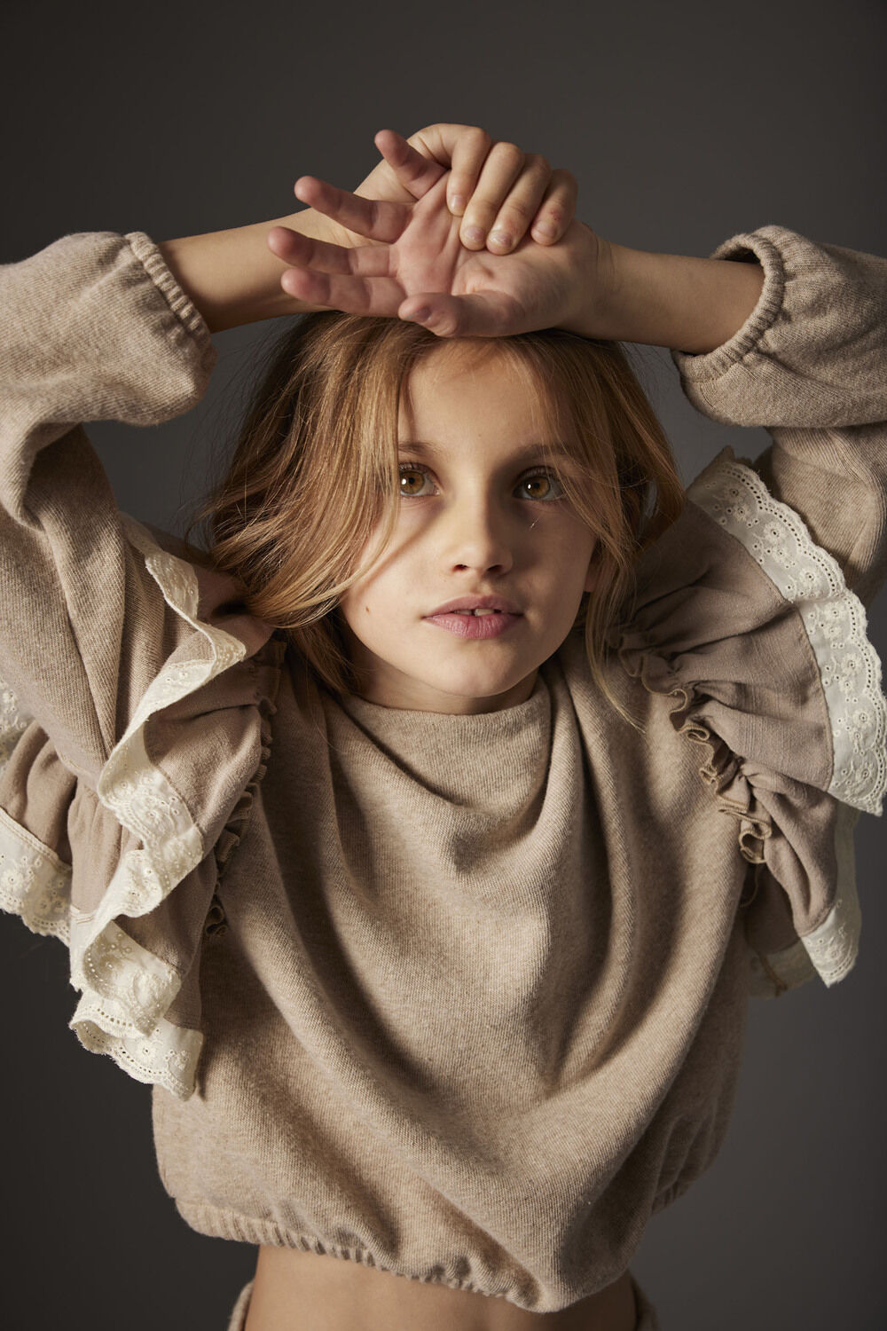 Beige MY LITTLE COZMO Pullover LICATAK237W5 - large