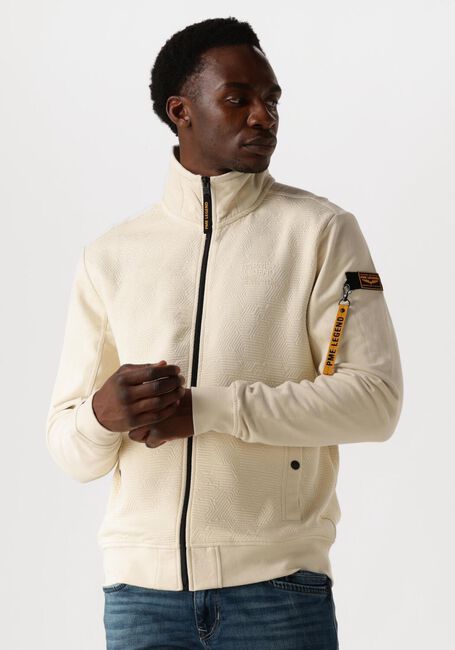 Creme PME LEGEND Strickjacke ZIP JACKET JACQUARD INTERLOCK SWEAT - large