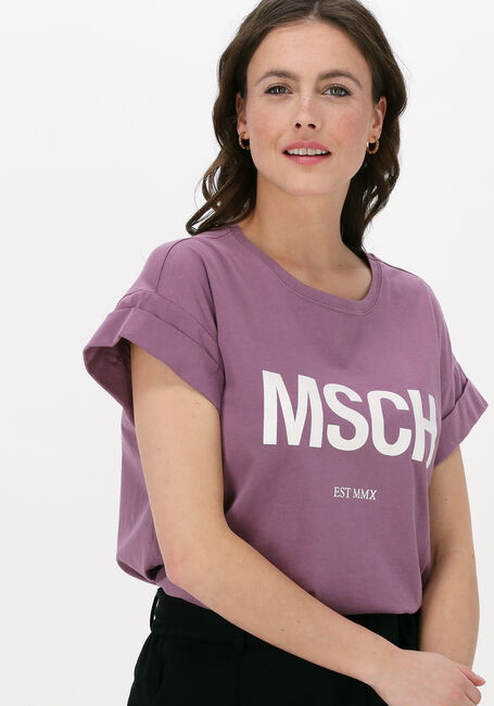 Bordeaux MSCH COPENHAGEN T-shirt ALVA ORGANIC MSCH STD TEE - large