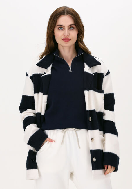 Ecru 10DAYS Jack SOFT JACKET STRIPE - large