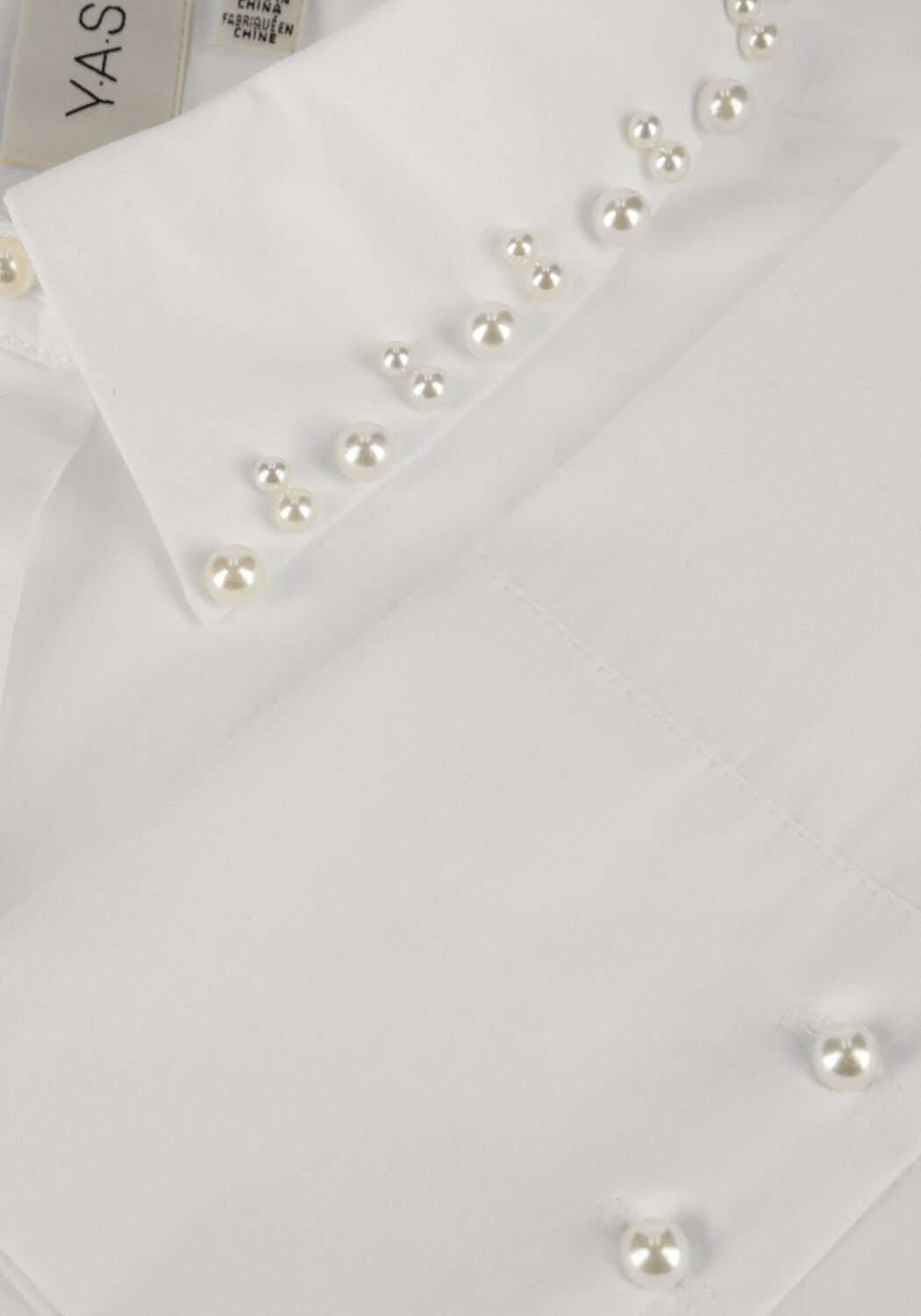 Wei&szlig;e Y.A.S. Blusen YASKIMMEA LS SHIRT - large