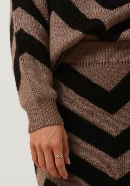 Braune Y.A.S. Midirock YASKAVALLI HW MIDI KNIT SKIRT S. - large