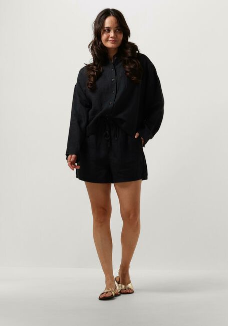 Schwarze SELECTED FEMME Blusen SLFLINNIE S LINEN SHIRT - large