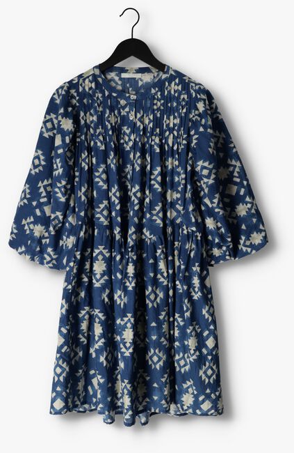 Blaue BY-BAR Minikleid BOWIE MADRAS DRESS - large