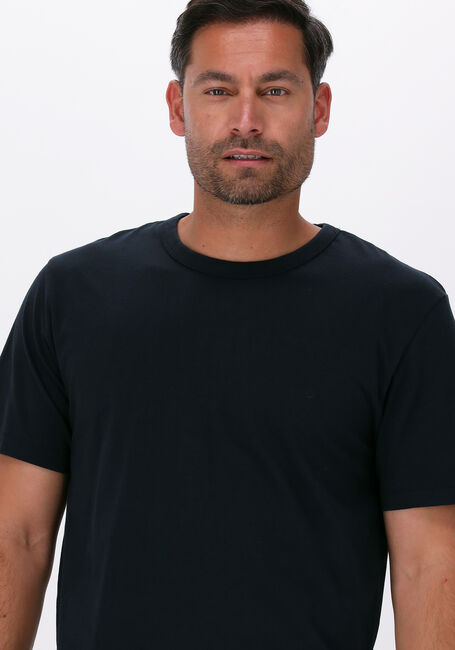 Schwarze SELECTED HOMME T-shirt SLHRELAXLONG-DAVID SS O-NECK TEE G CAMP - large