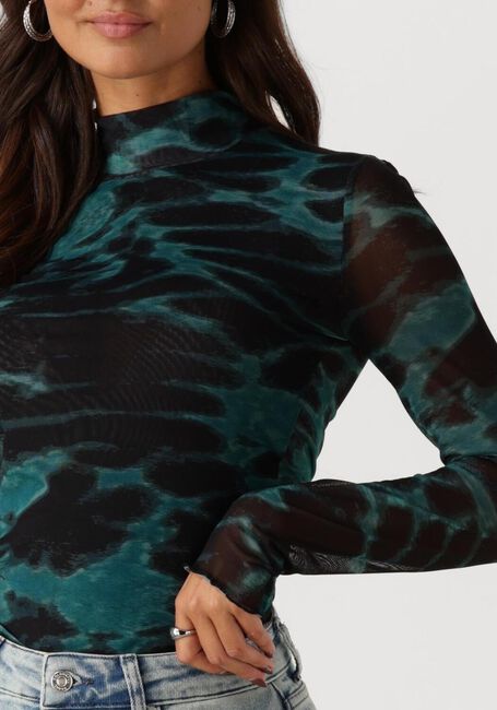 Grüne COLOURFUL REBEL Top NEYO ANIMAL MESH TURTLENECK TOP - large