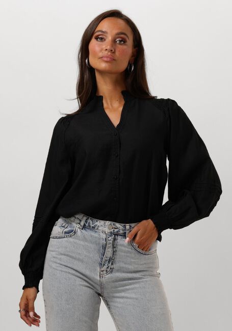 Schwarze NEO NOIR Blusen DORMA STRUCTURE BLOUSE - large
