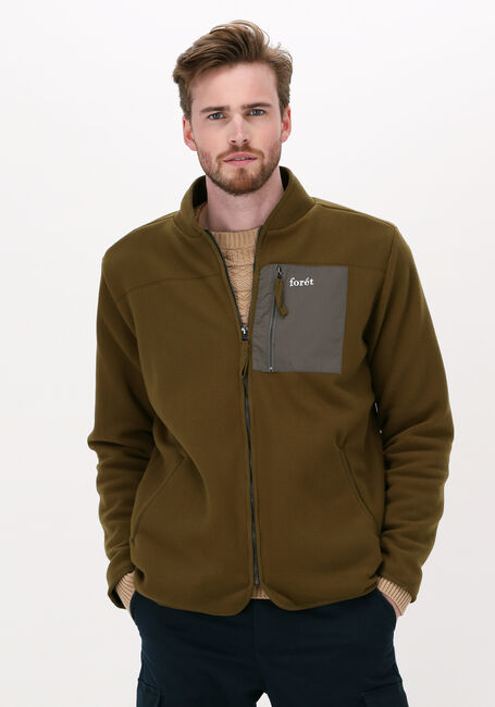 Dunkelgrün FORÉT Strickjacke SILENCE FLEECE JACKET - large