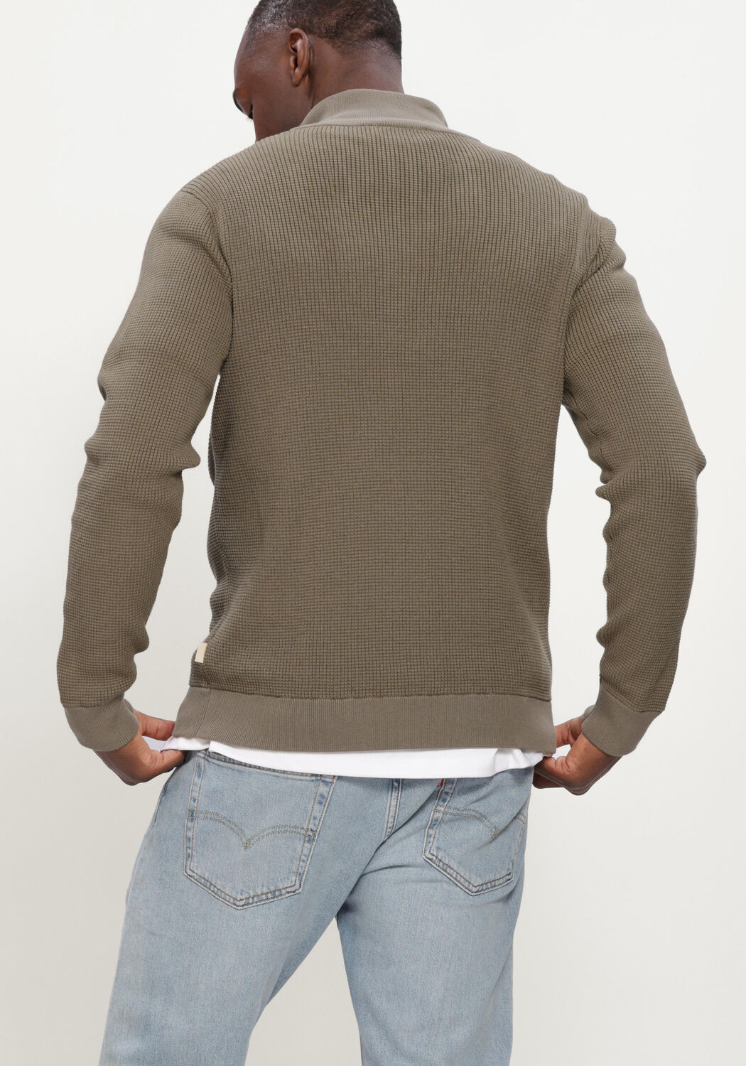 Khaki MACED Pullover M-ANTHONY - large