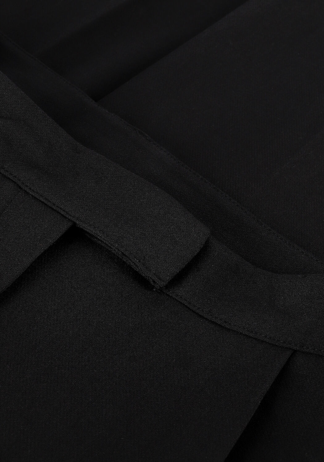 Schwarze ANOTHER LABEL Weite Hose MOORE PLEATED PANTS - large