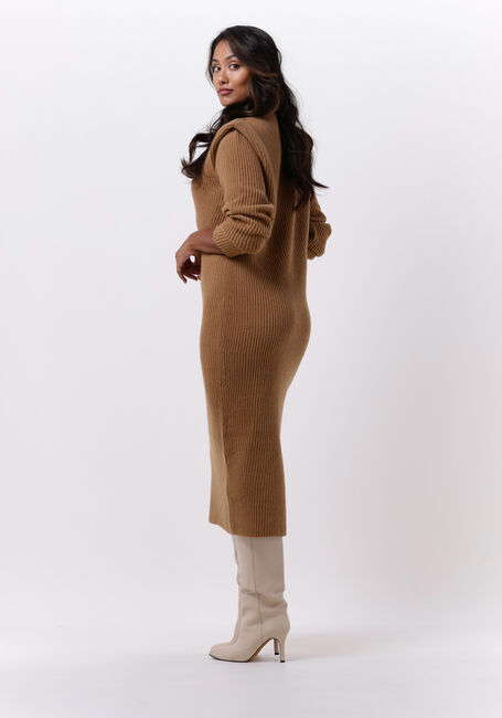 Camelfarbene DRYKORN Maxikleid NIMI 420041 - large