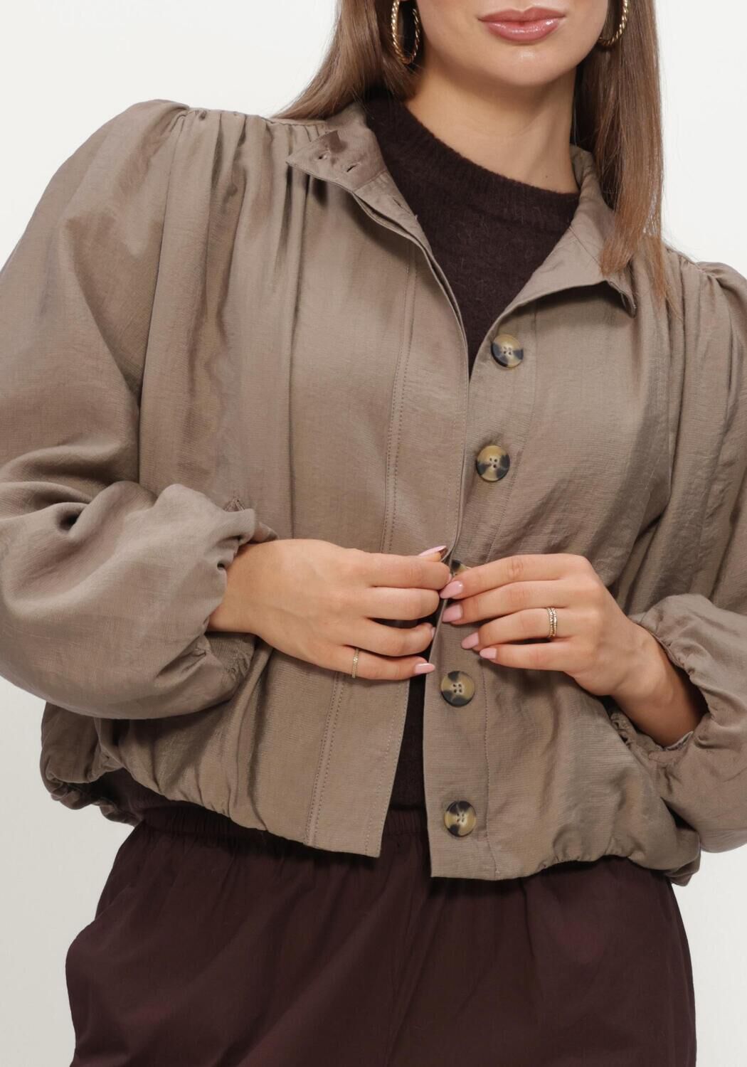 Taupe Y.A.S. Jack YASFELINE LS JACKET - large